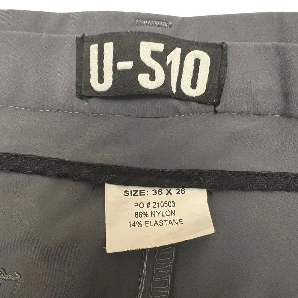 U-510‎ Mens Pants 36x26 Gray